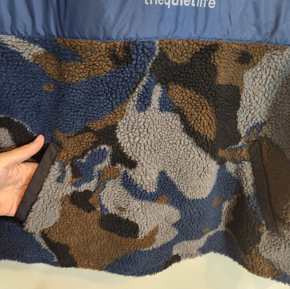 The quiet life mens cammo pullover zip teddy fleece sweater jacket size M - Picture 7 of 8